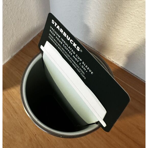 Starbucks 2024 Vacuum Insulated Cup Sleeve 16 Oz NWT - Picture 3 of 4